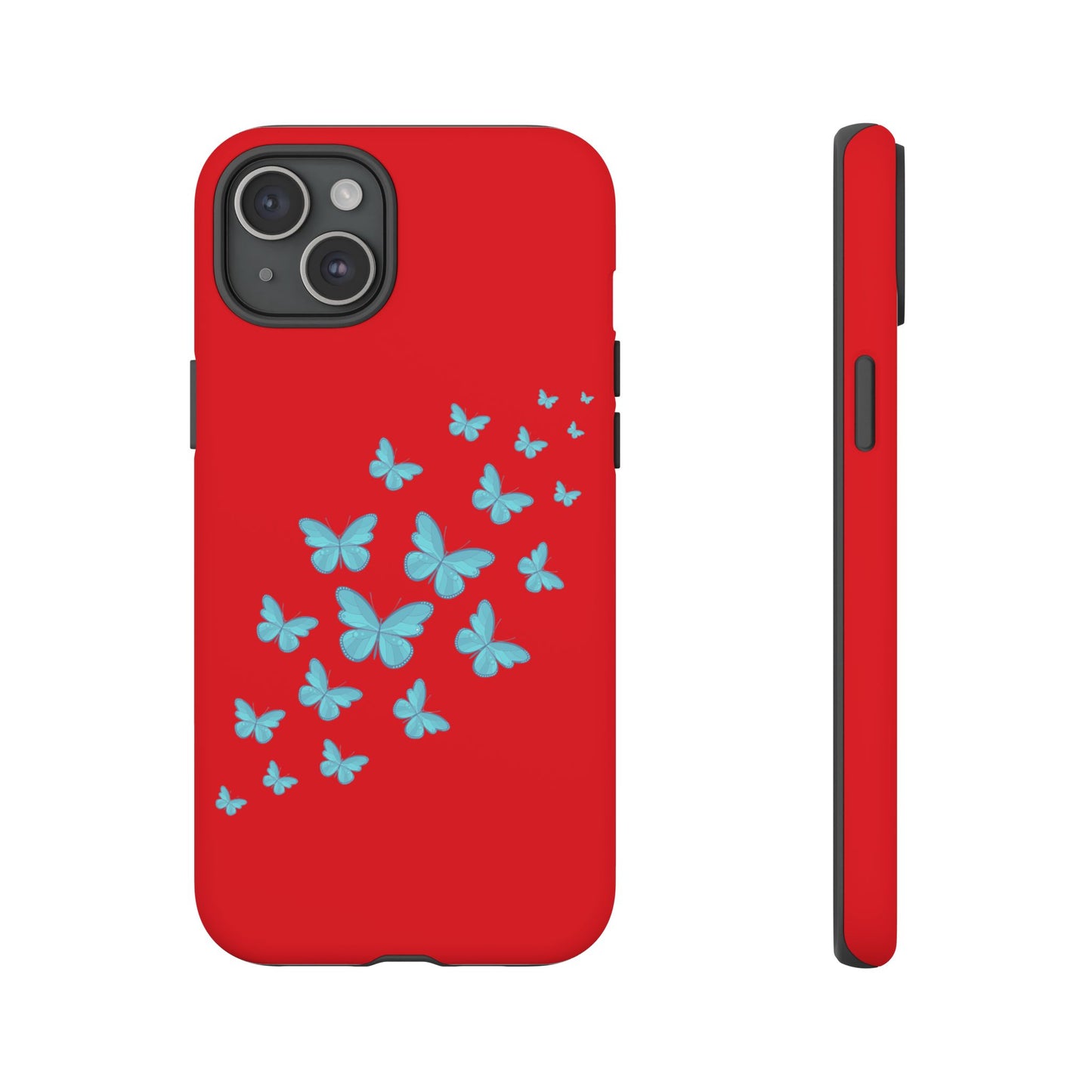 Butterflies in Red - Tough Cases iPhone Samsung Google Pixel - MahaCase