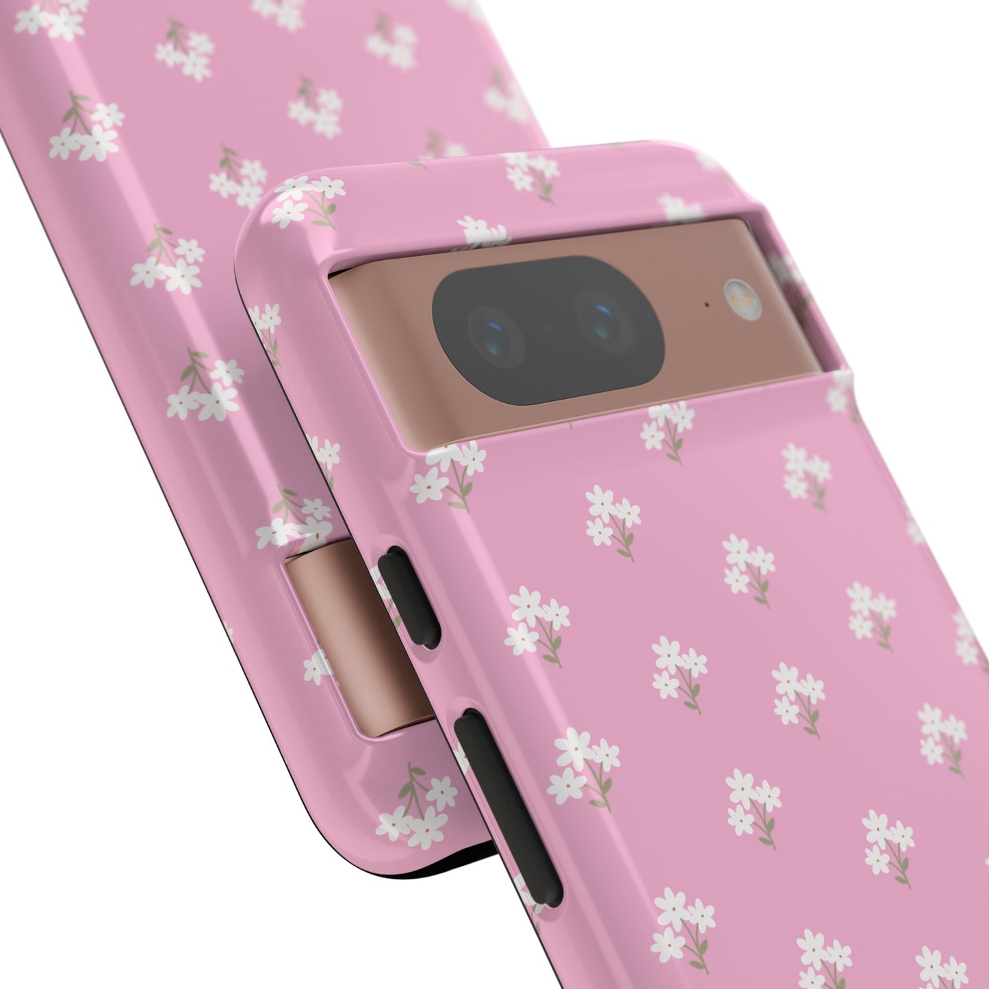Floral Tough Phone Case - Pink Blossom Design - iPhone Samsung Galaxy Google Pixel - MahaCase