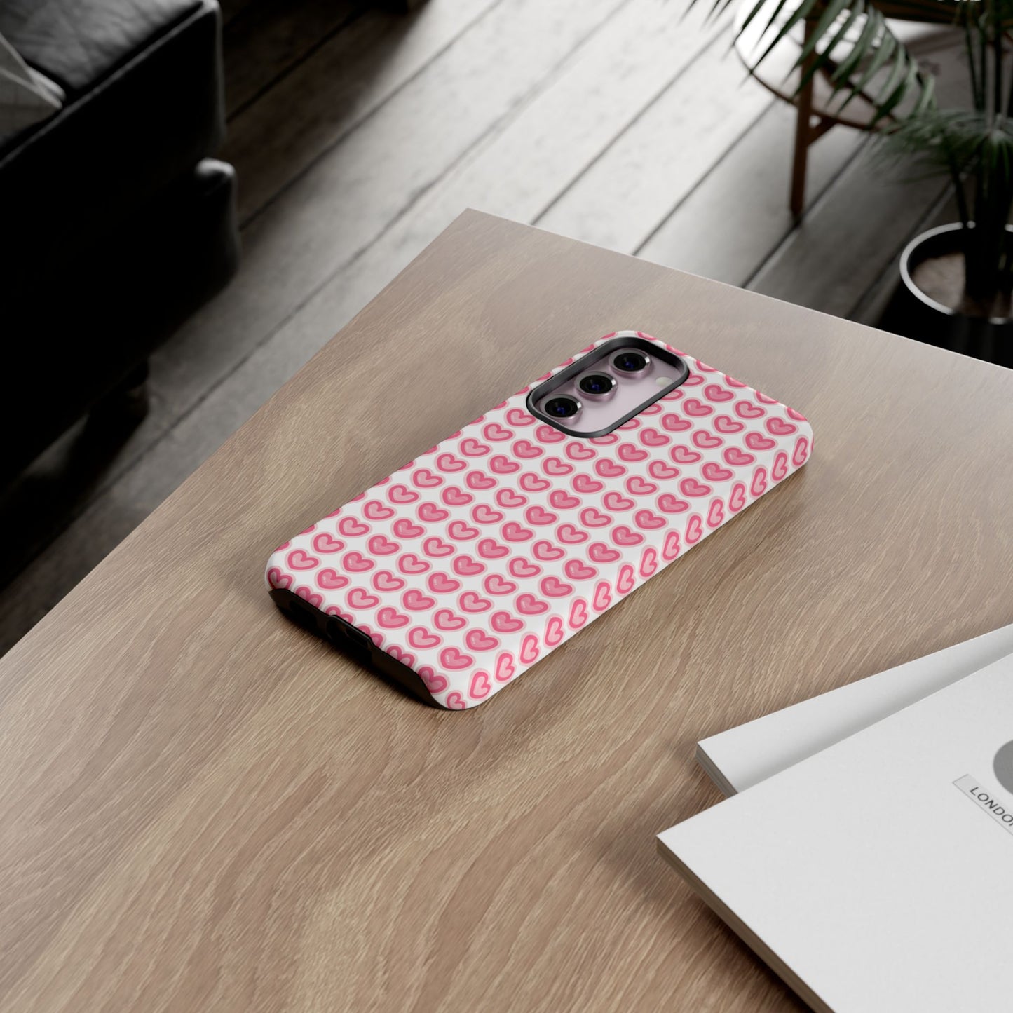Hearts Pattern - Tough Cases iPhone Samsung Google Pixel - MahaCase
