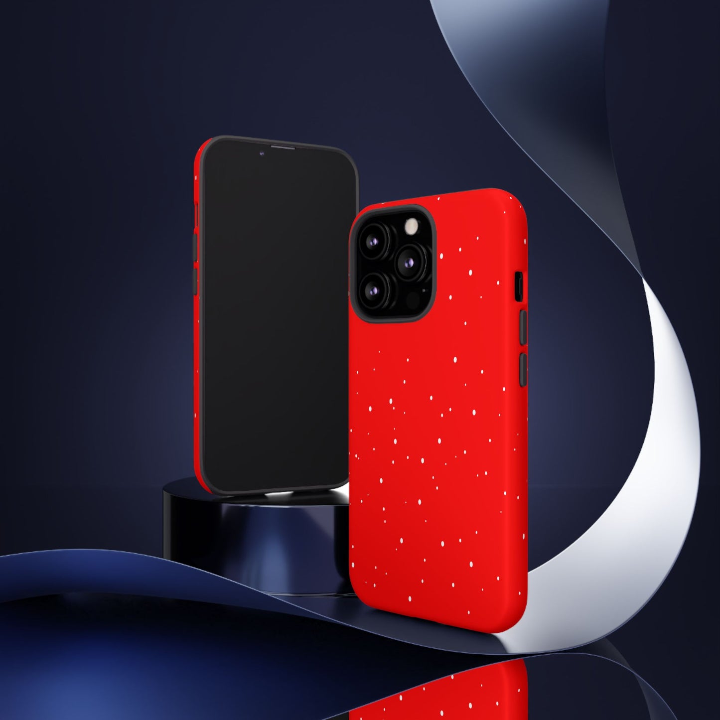 Snowy Red - Tough Cases iPhone Samsung Google Pixel - MahaCase