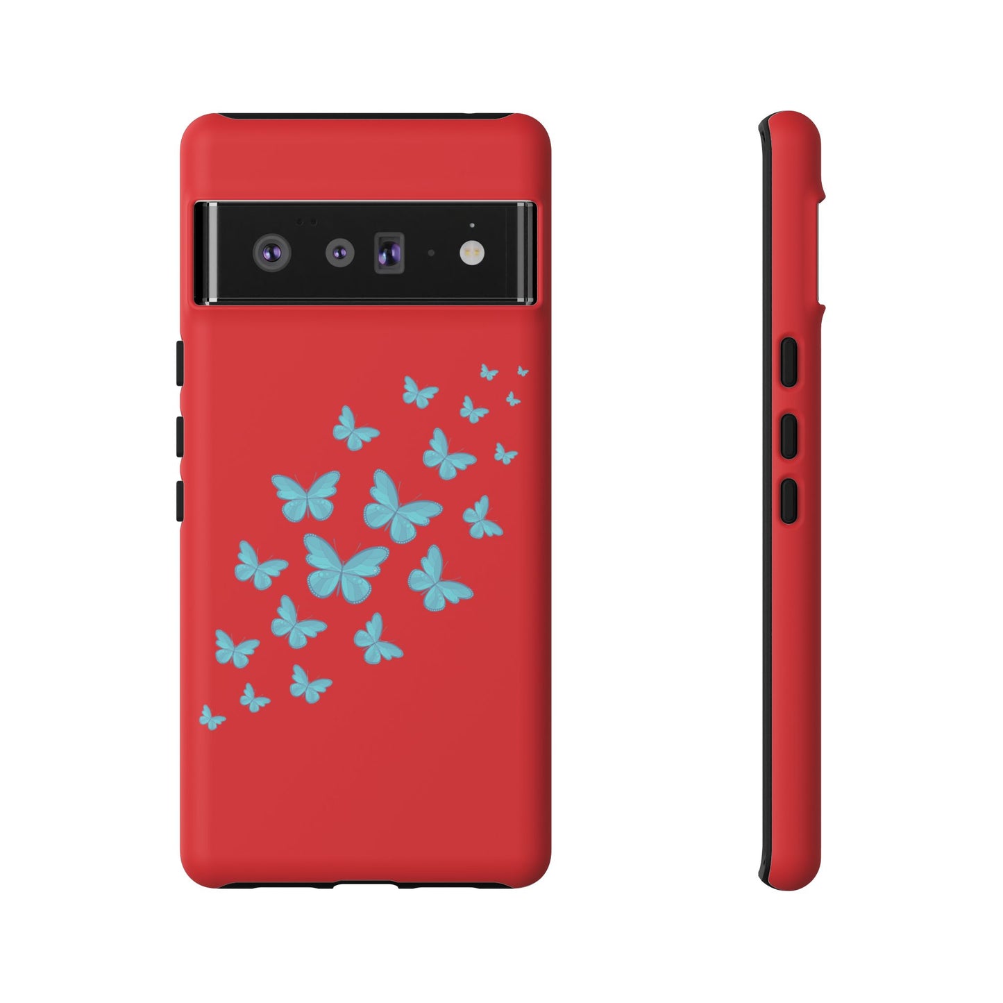 Butterflies in Red - Tough Cases iPhone Samsung Google Pixel - MahaCase