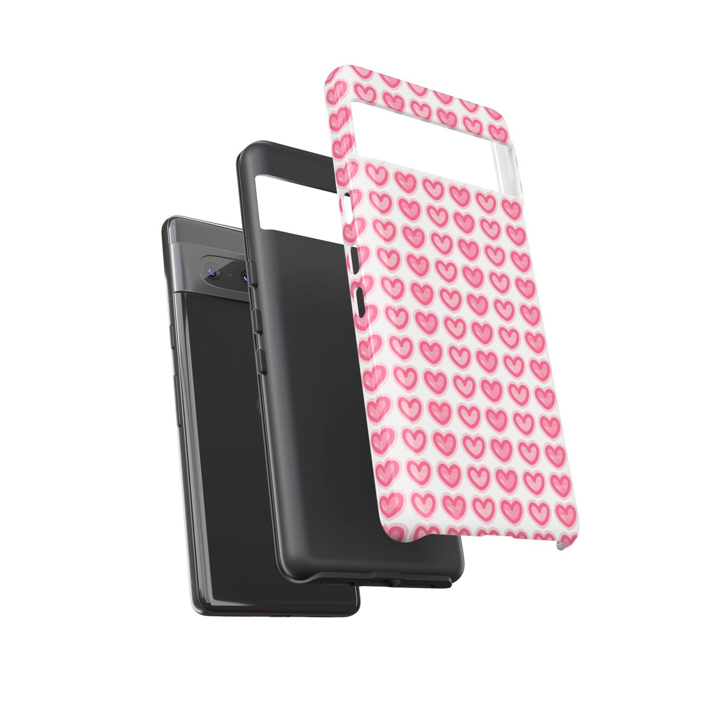 Hearts Pattern - Tough Cases iPhone Samsung Google Pixel - MahaCase
