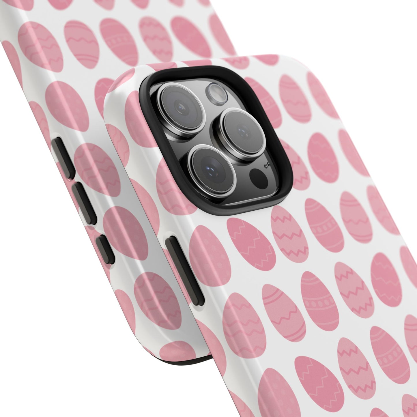 Pink Easter Egg Tough Phone Cases - Durable Protection for Spring Celebrations iPhone Samsung Galaxy - MahaCase