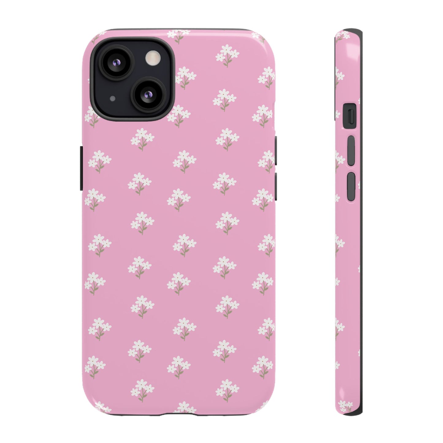Floral Tough Phone Case - Pink Blossom Design - iPhone Samsung Galaxy Google Pixel - MahaCase