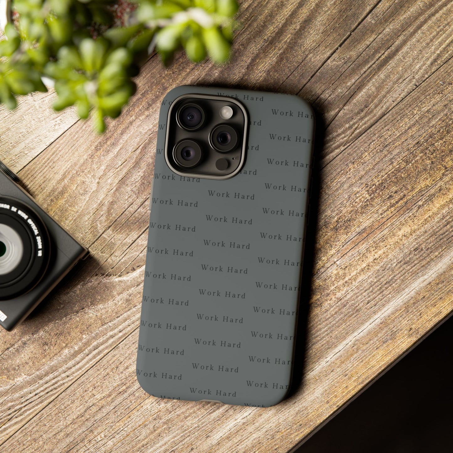 Work Hard Reminder Tough Cases iPhone Samsung Google Pixel - MahaCase