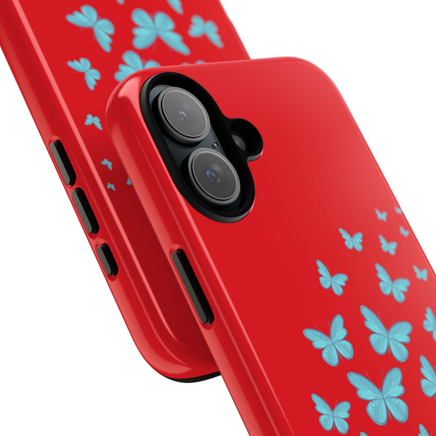 Butterflies in Red - Tough Cases iPhone Samsung Google Pixel - MahaCase