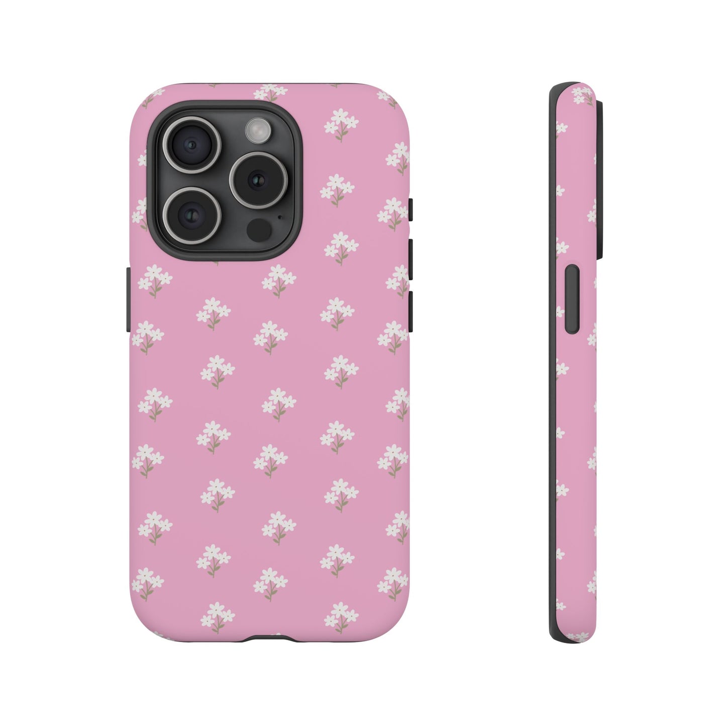 Floral Tough Phone Case - Pink Blossom Design - iPhone Samsung Galaxy Google Pixel - MahaCase