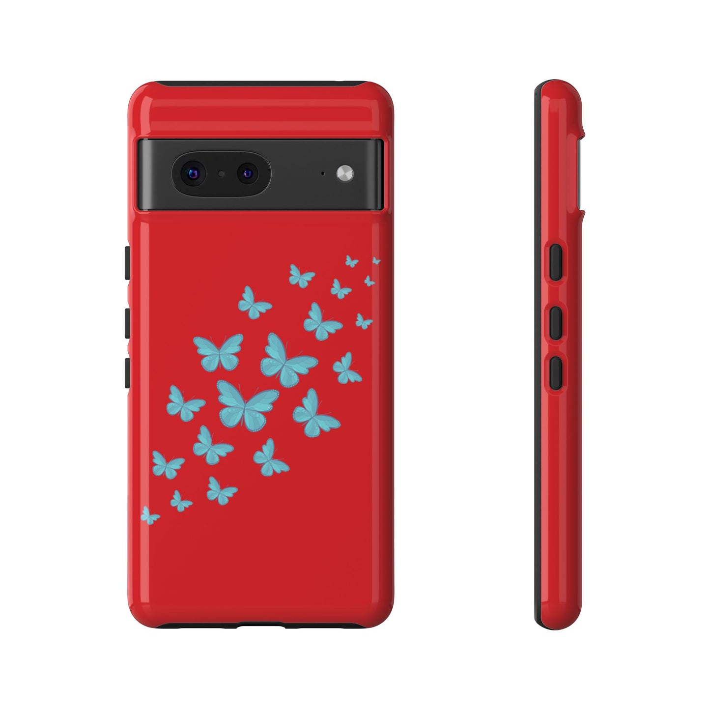 Butterflies in Red - Tough Cases iPhone Samsung Google Pixel - MahaCase