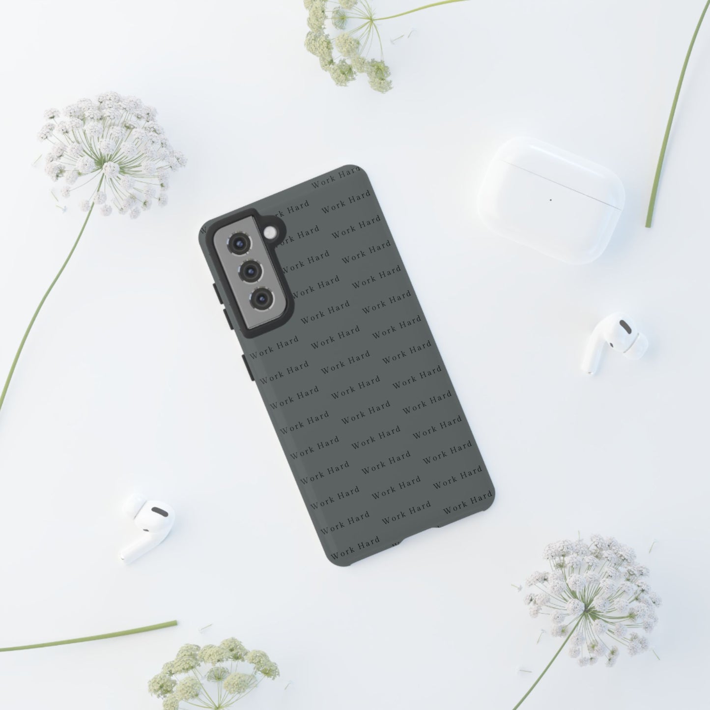 Work Hard Reminder Tough Cases iPhone Samsung Google Pixel - MahaCase