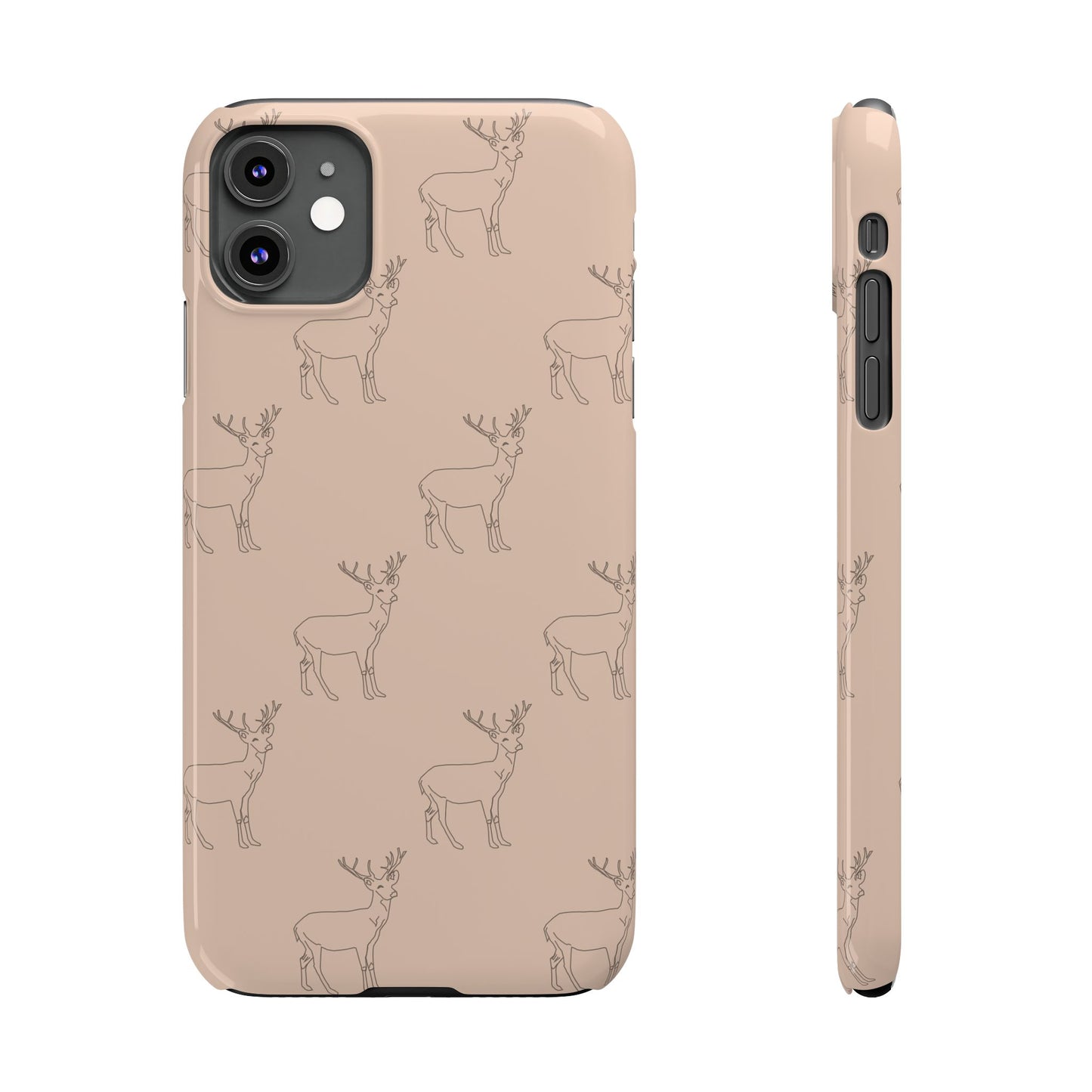 Deer Pattern #03-Slim iPhone Cases - MahaCase