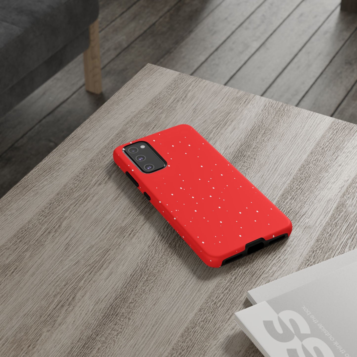 Snowy Red - Tough Cases iPhone Samsung Google Pixel - MahaCase