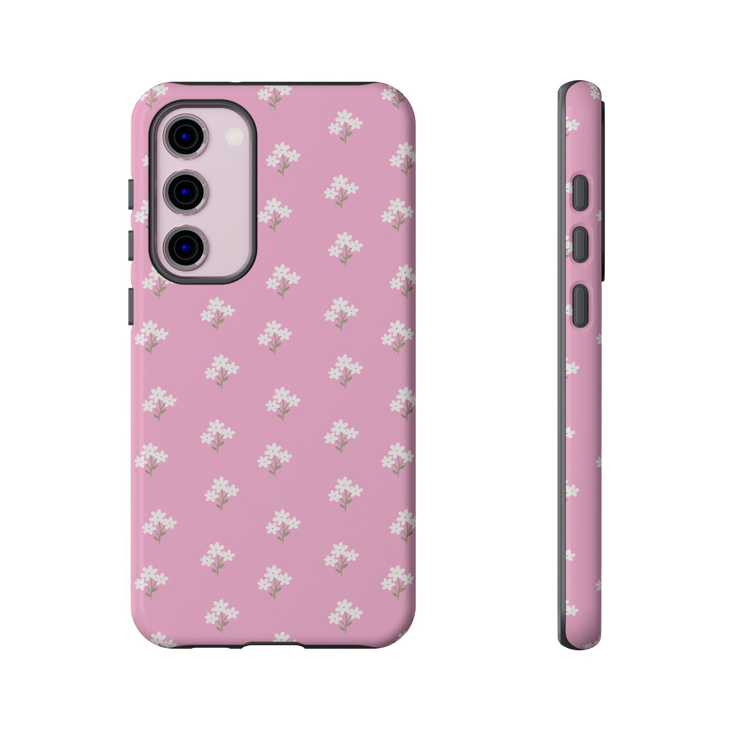 Floral Tough Phone Case - Pink Blossom Design - iPhone Samsung Galaxy Google Pixel - MahaCase