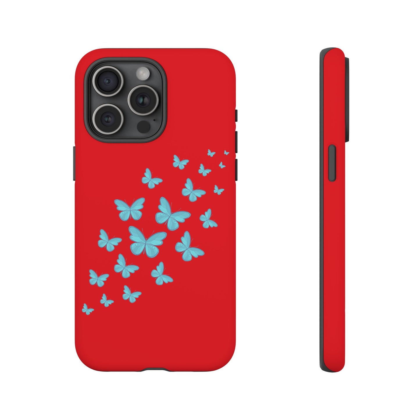 Butterflies in Red - Tough Cases iPhone Samsung Google Pixel - MahaCase