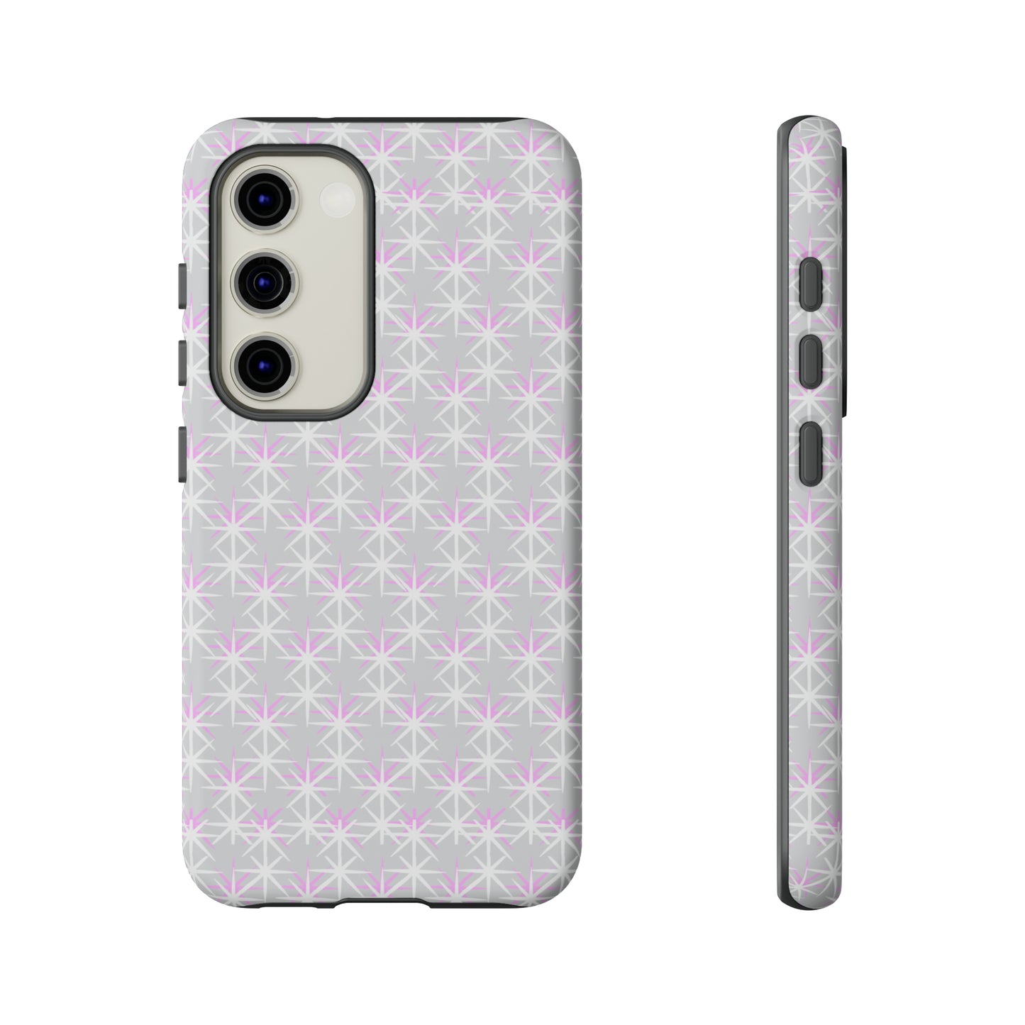 Grey Skies, Pink Stars-Tough Cases - MahaCase