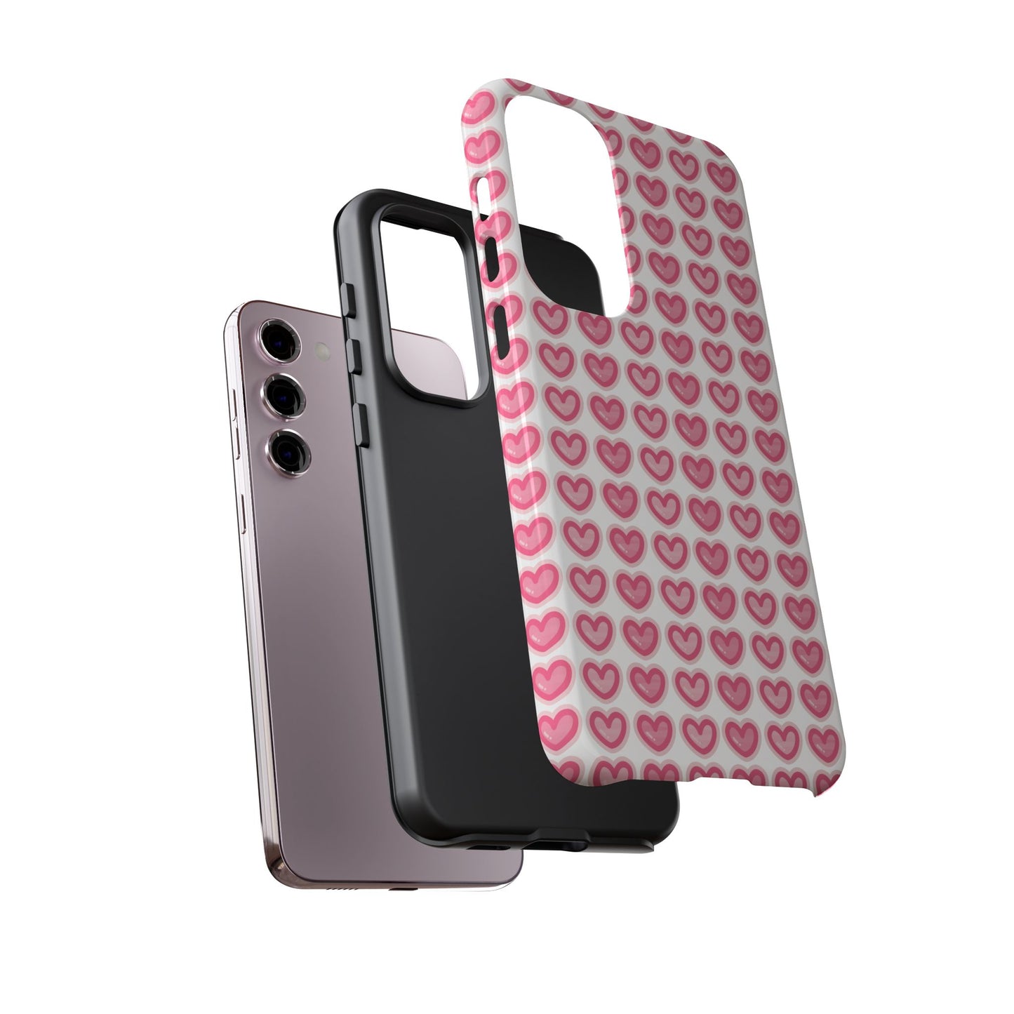Hearts Pattern - Tough Cases iPhone Samsung Google Pixel - MahaCase