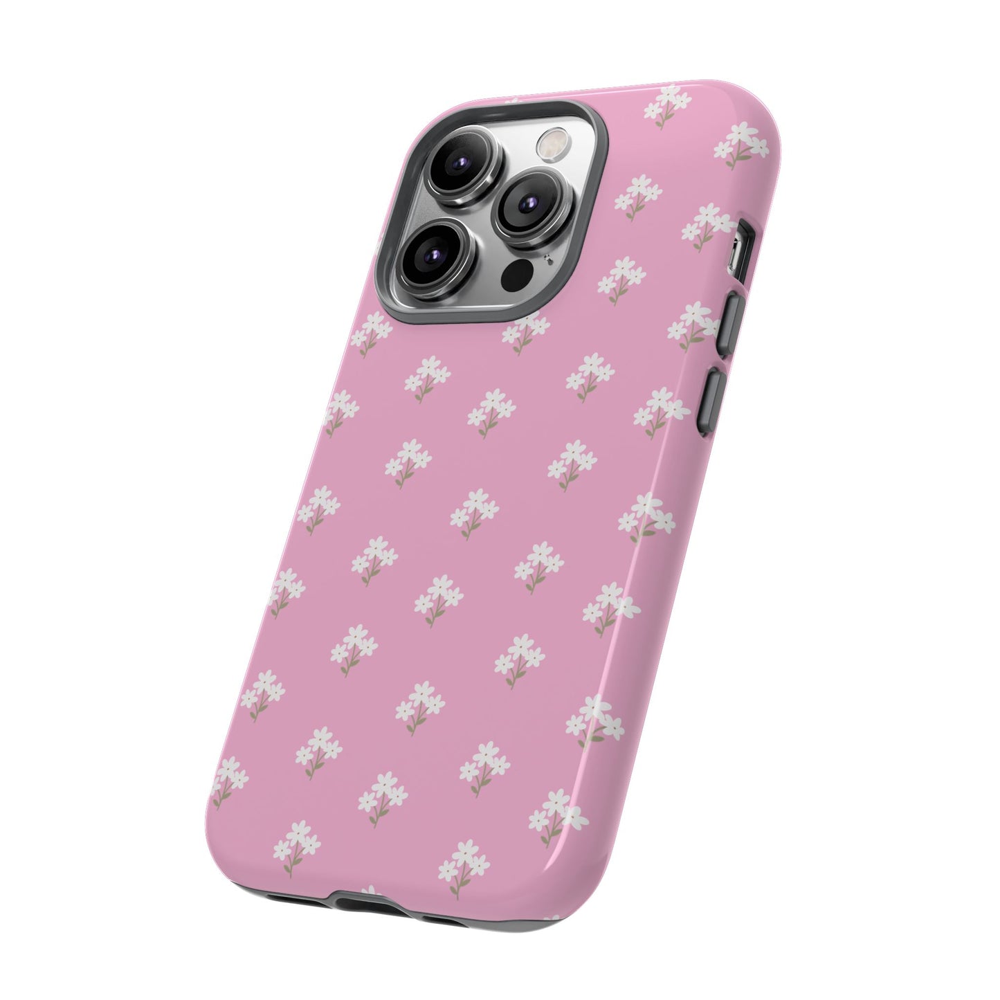 Floral Tough Phone Case - Pink Blossom Design - iPhone Samsung Galaxy Google Pixel - MahaCase