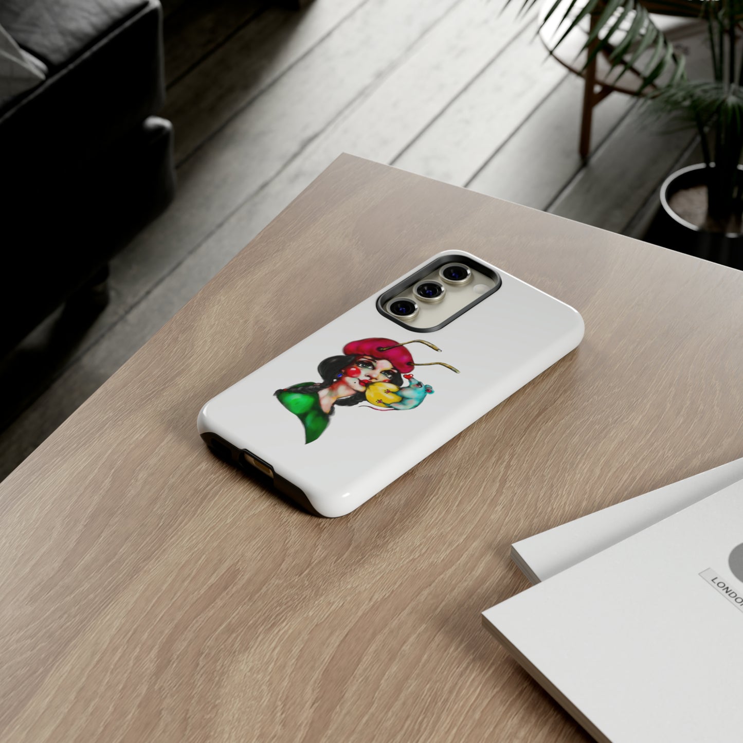 Design #211 White BKG-Tough Cases - MahaCase