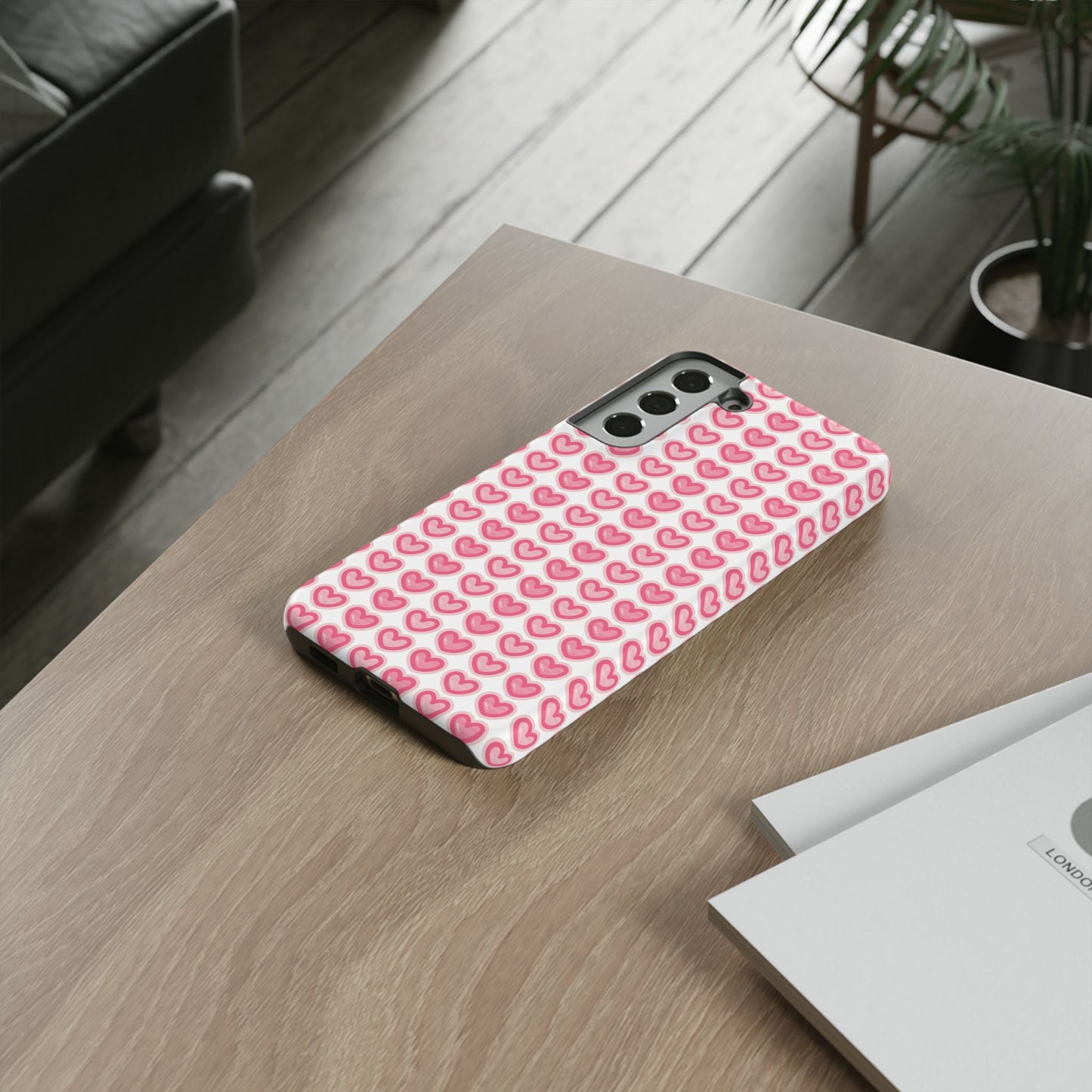 Hearts Pattern - Tough Cases iPhone Samsung Google Pixel - MahaCase
