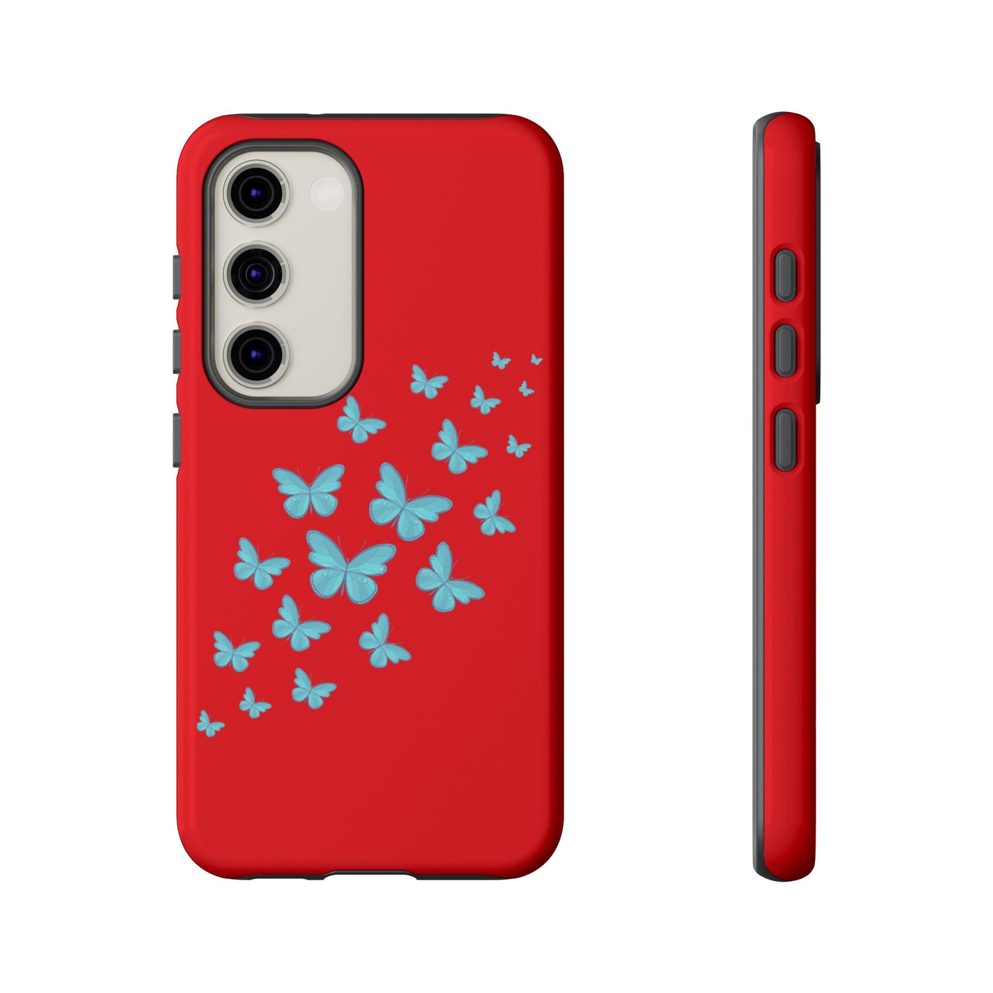 Butterflies in Red - Tough Cases iPhone Samsung Google Pixel - MahaCase