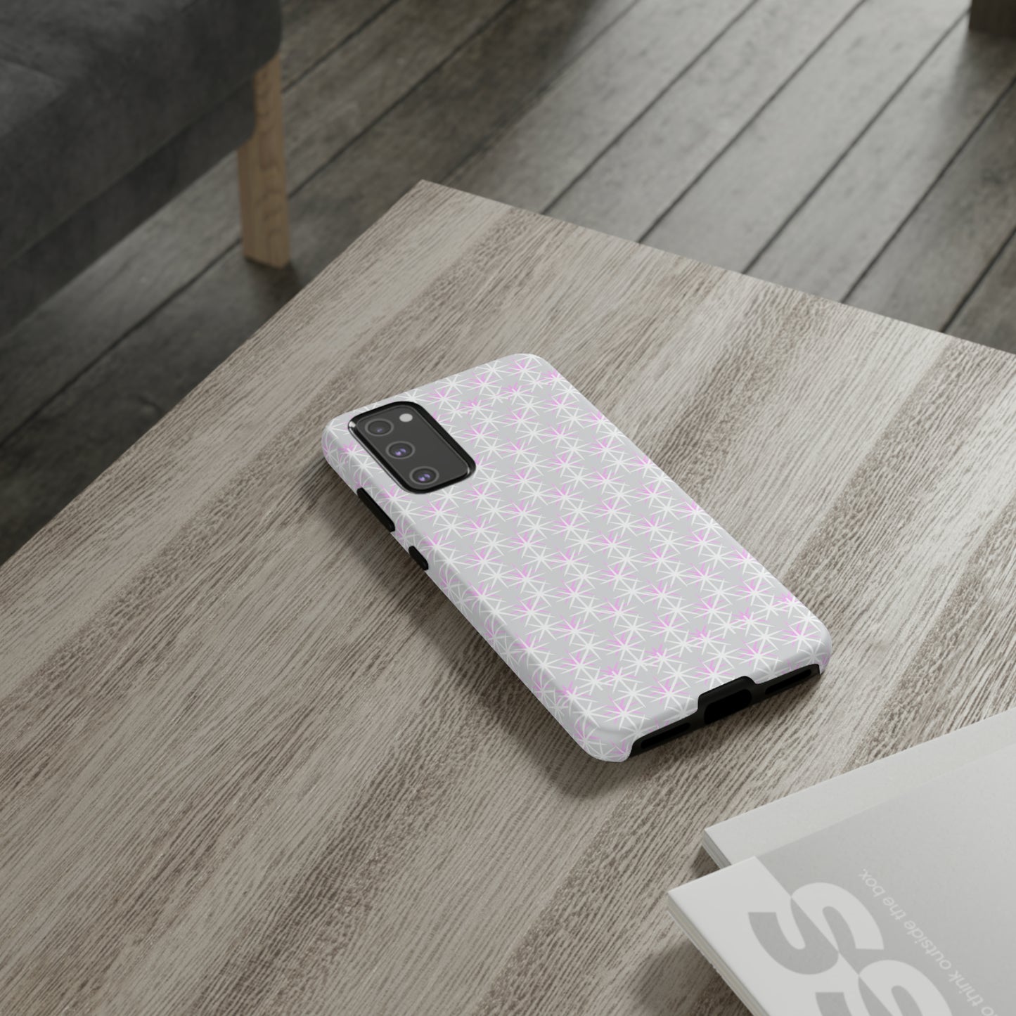 Grey Skies, Pink Stars-Tough Cases - MahaCase
