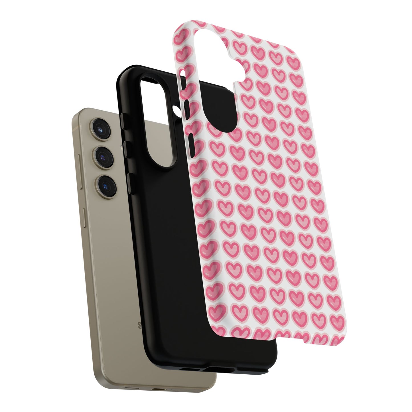 Hearts Pattern - Tough Cases iPhone Samsung Google Pixel - MahaCase