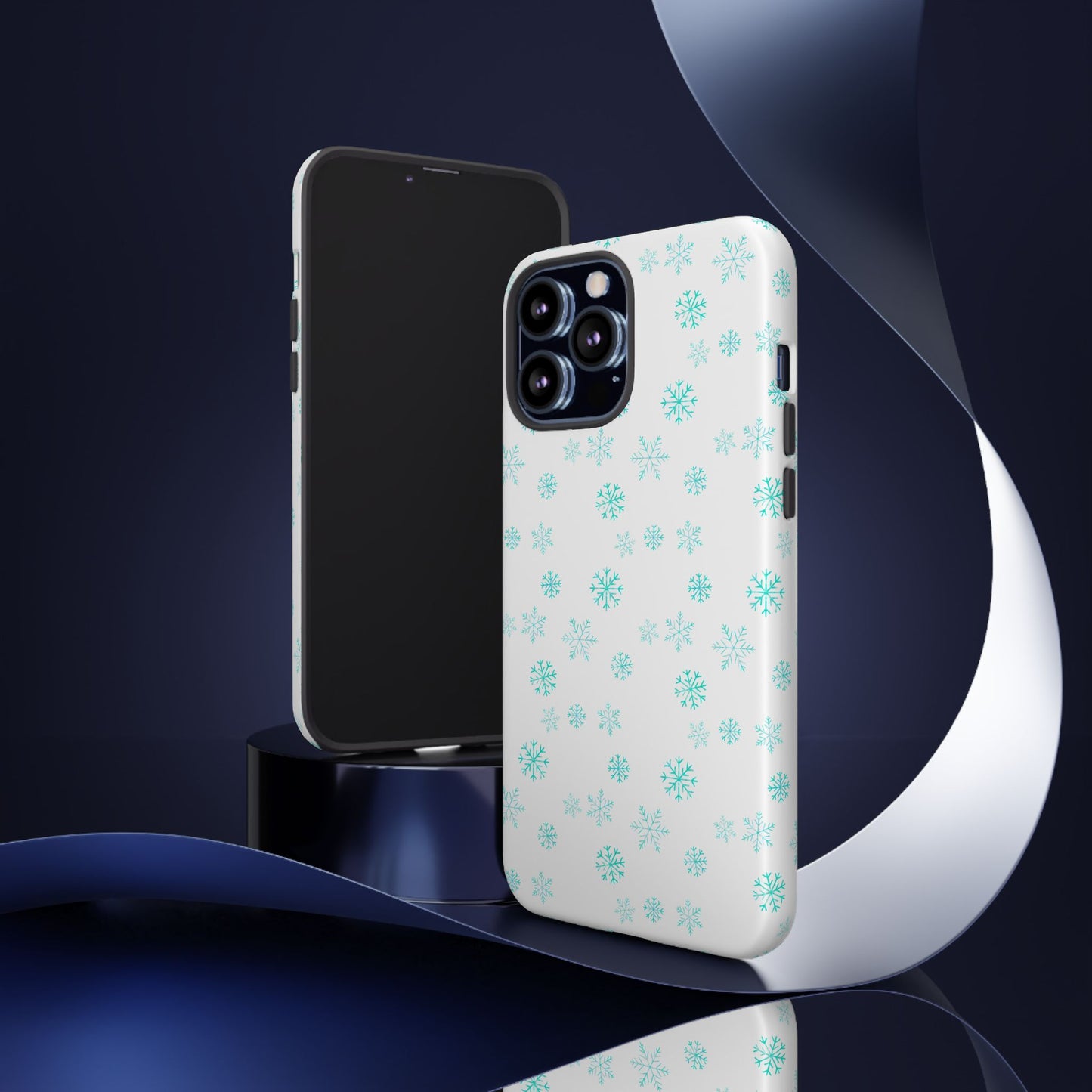 Snowy Blue #12 - Tough Cases iPhone Samsung Google Pixel - MahaCase