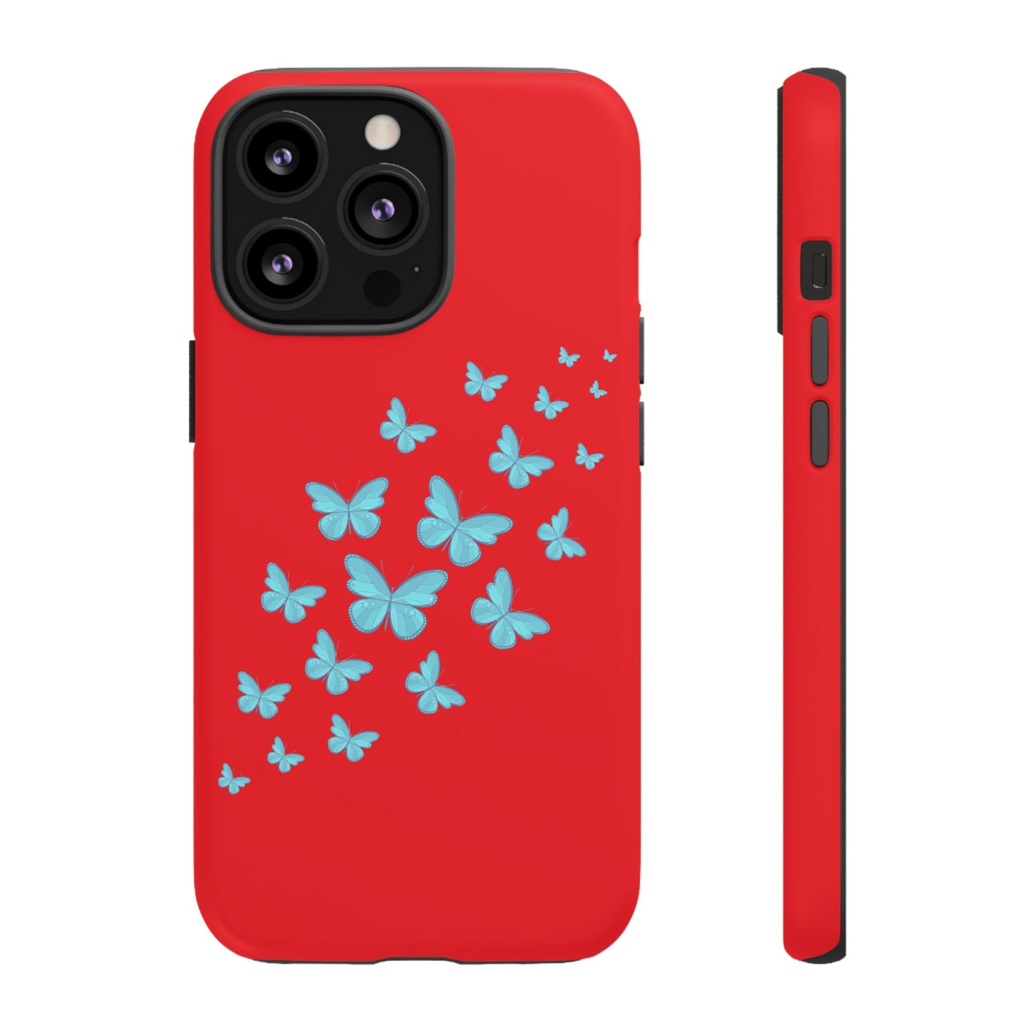 Butterflies in Red - Tough Cases iPhone Samsung Google Pixel - MahaCase