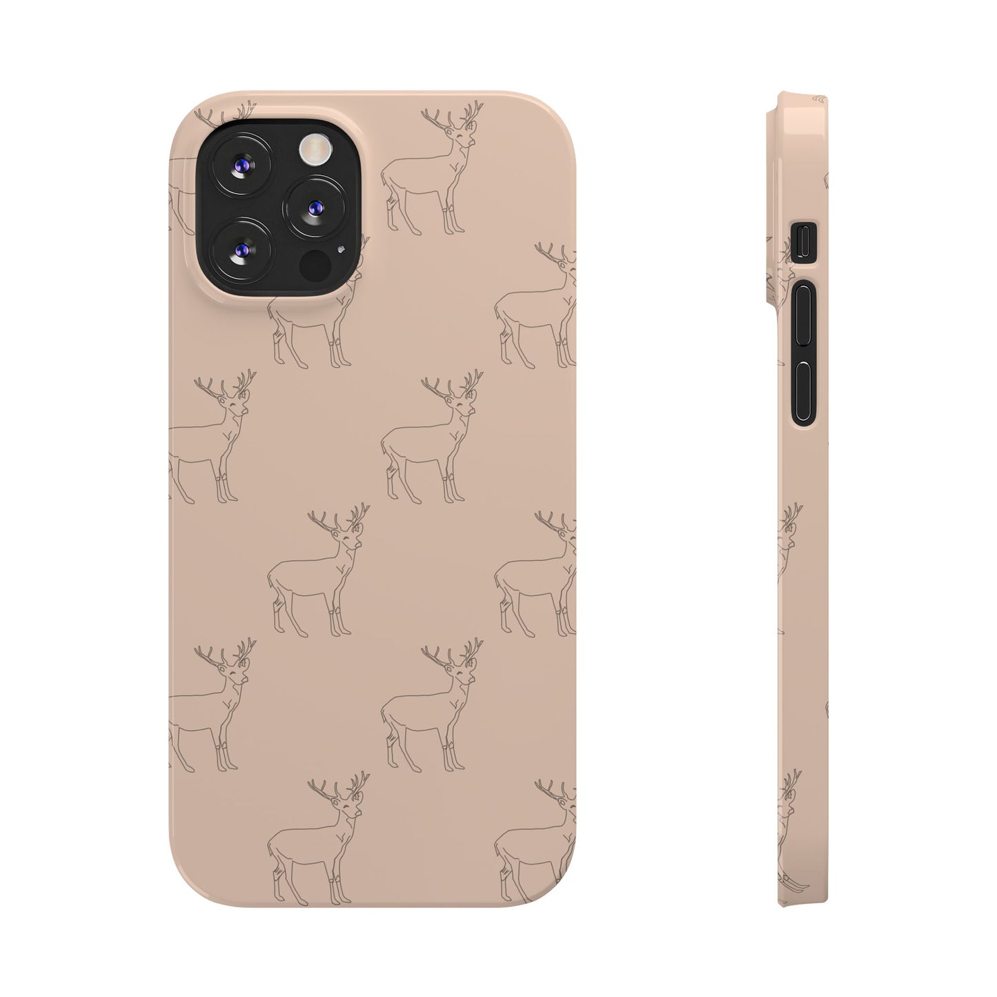 Deer Pattern #03-Slim iPhone Cases - MahaCase