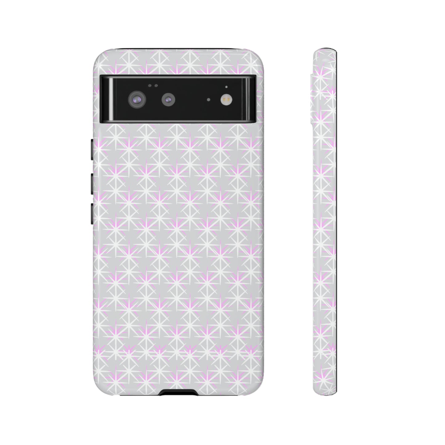 Grey Skies, Pink Stars-Tough Cases - MahaCase