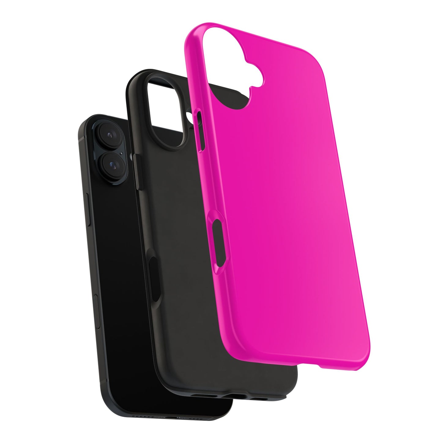 Simple Hot Pink-Tough Phone Cases - MahaCase