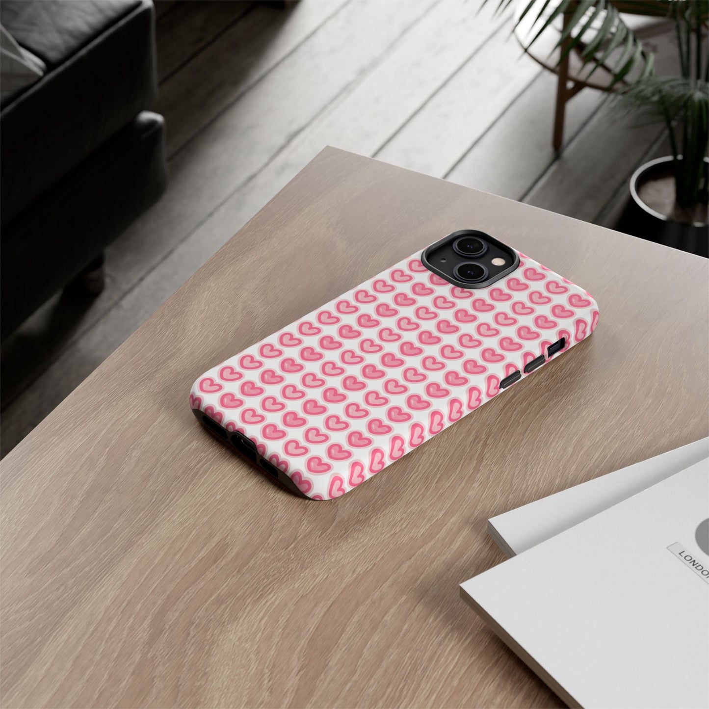 Hearts Pattern - Tough Cases iPhone Samsung Google Pixel - MahaCase