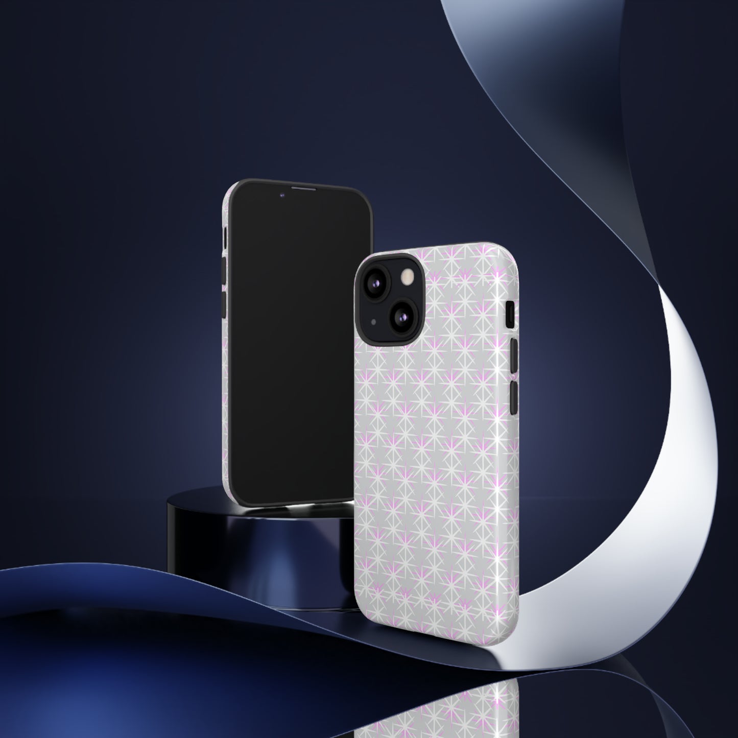 Grey Skies, Pink Stars-Tough Cases - MahaCase