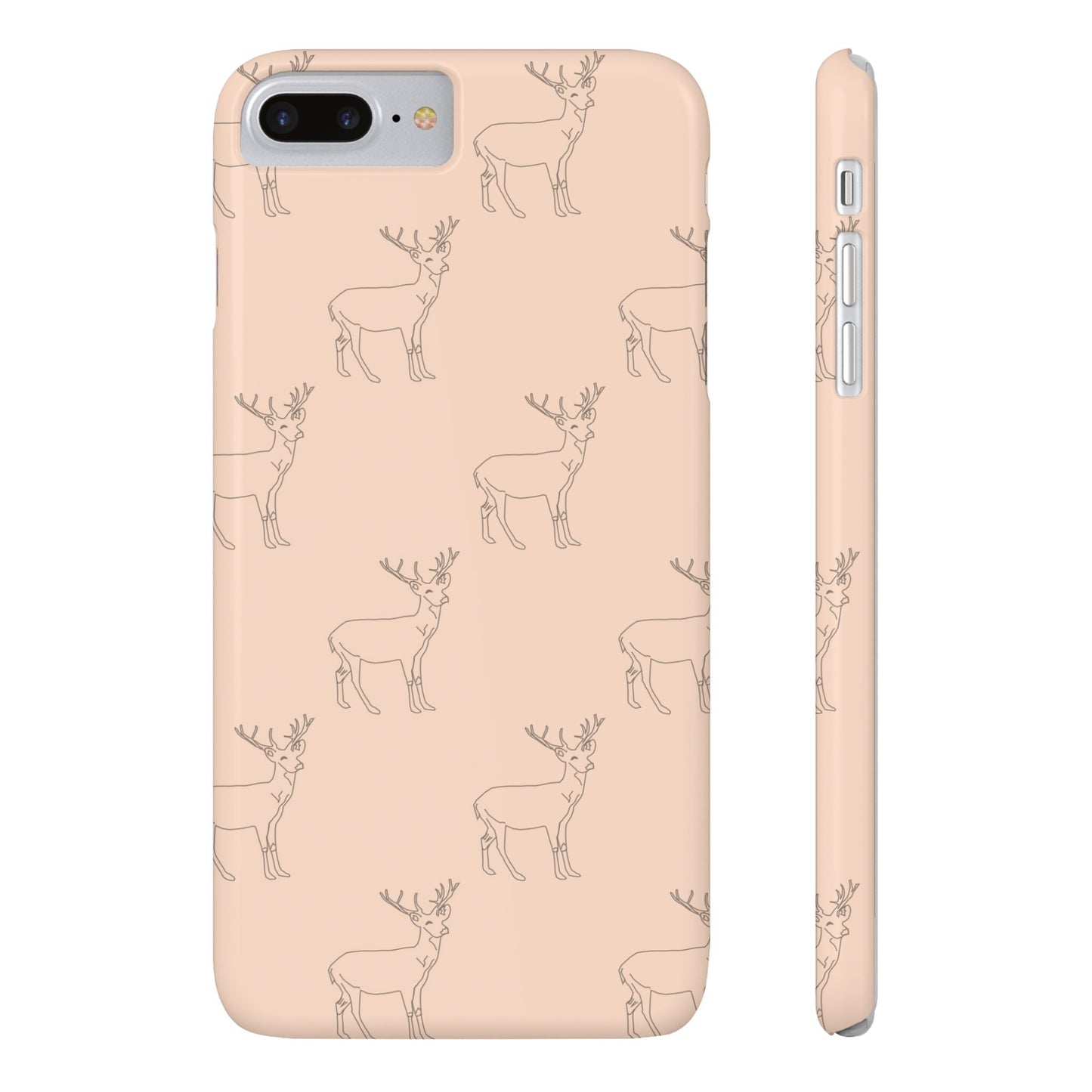 Deer Pattern #03-Slim iPhone Cases - MahaCase