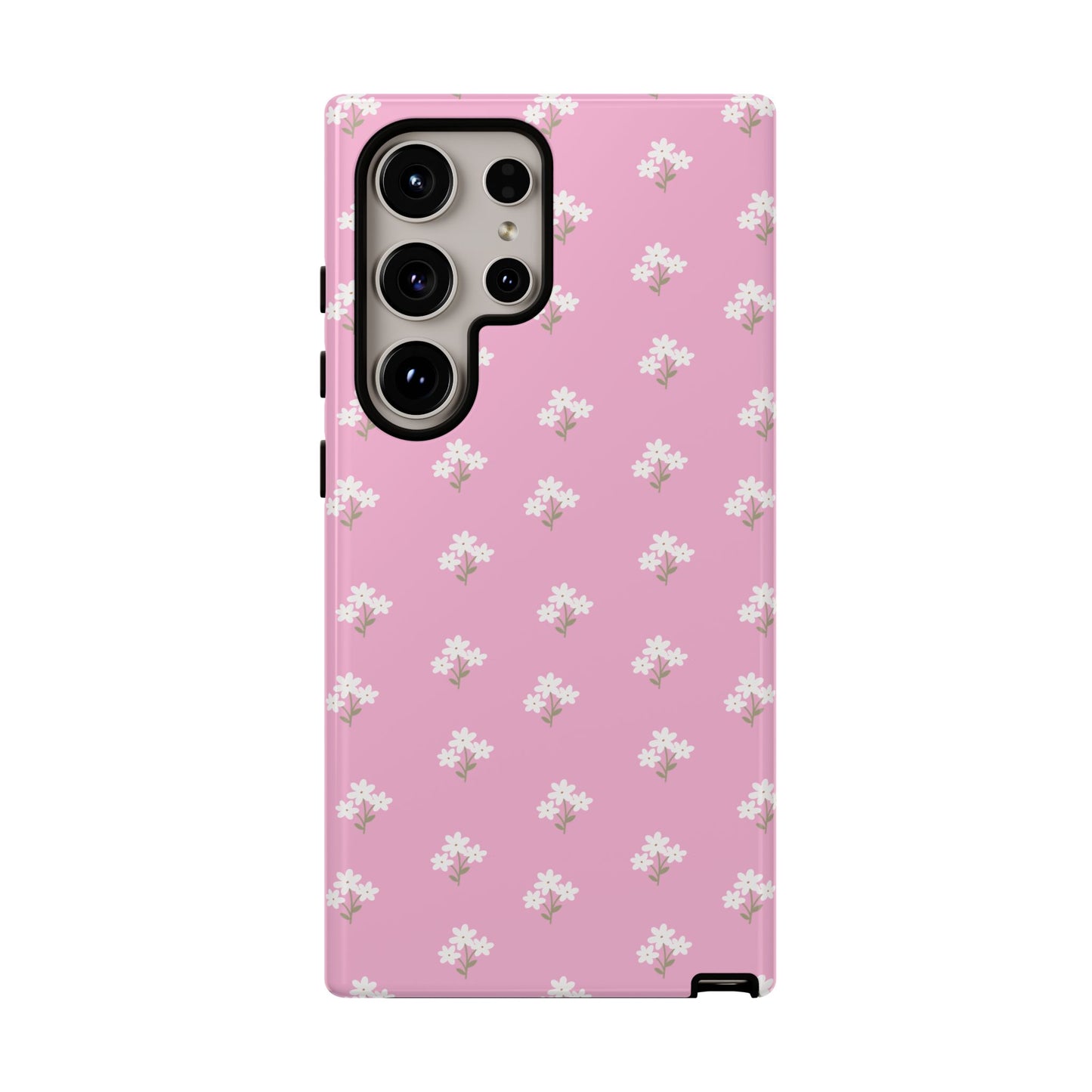 Floral Tough Phone Case - Pink Blossom Design - iPhone Samsung Galaxy Google Pixel - MahaCase