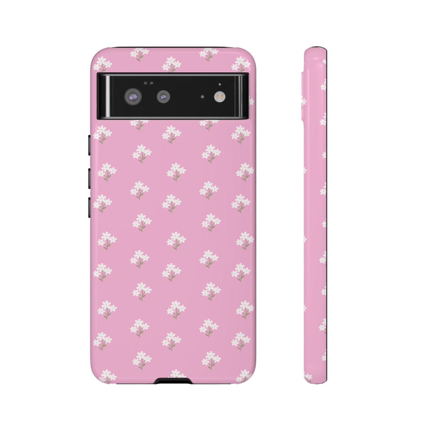 Floral Tough Phone Case - Pink Blossom Design - iPhone Samsung Galaxy Google Pixel - MahaCase