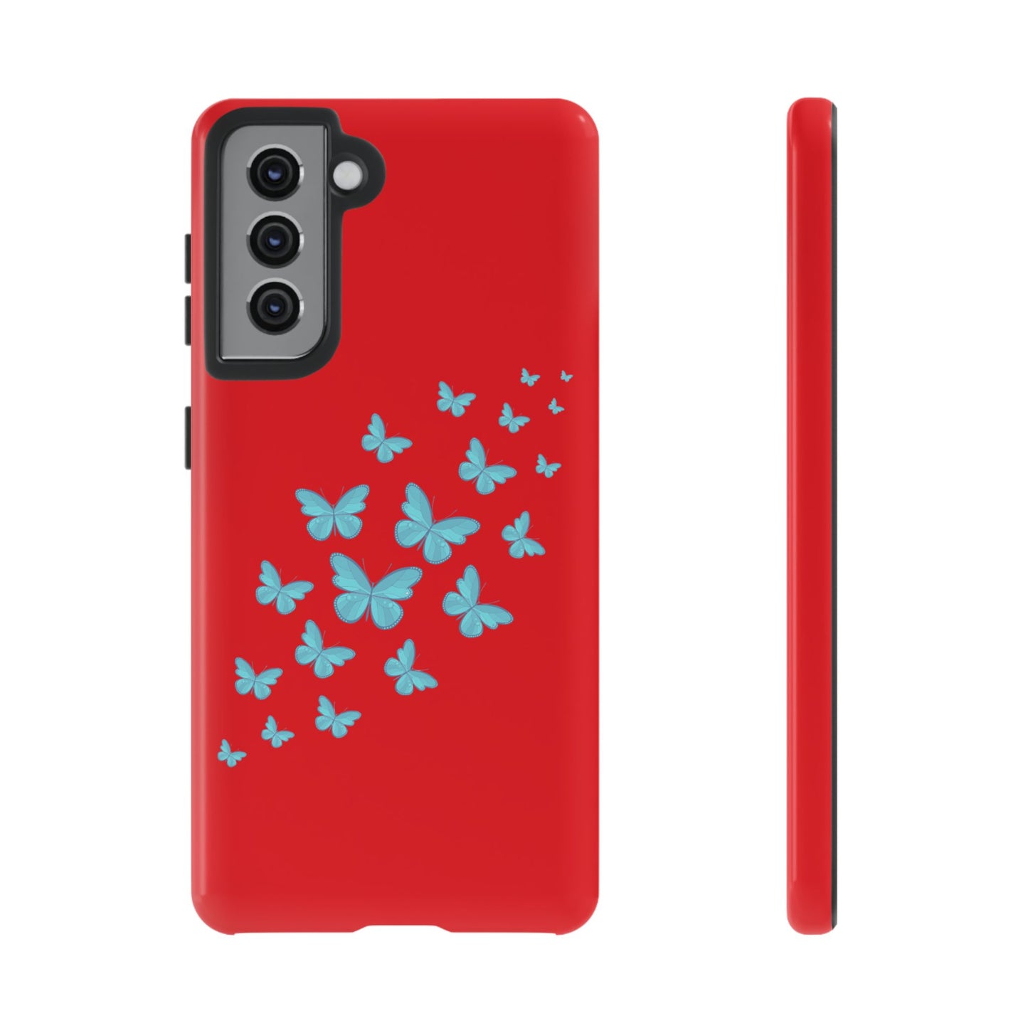 Butterflies in Red - Tough Cases iPhone Samsung Google Pixel - MahaCase