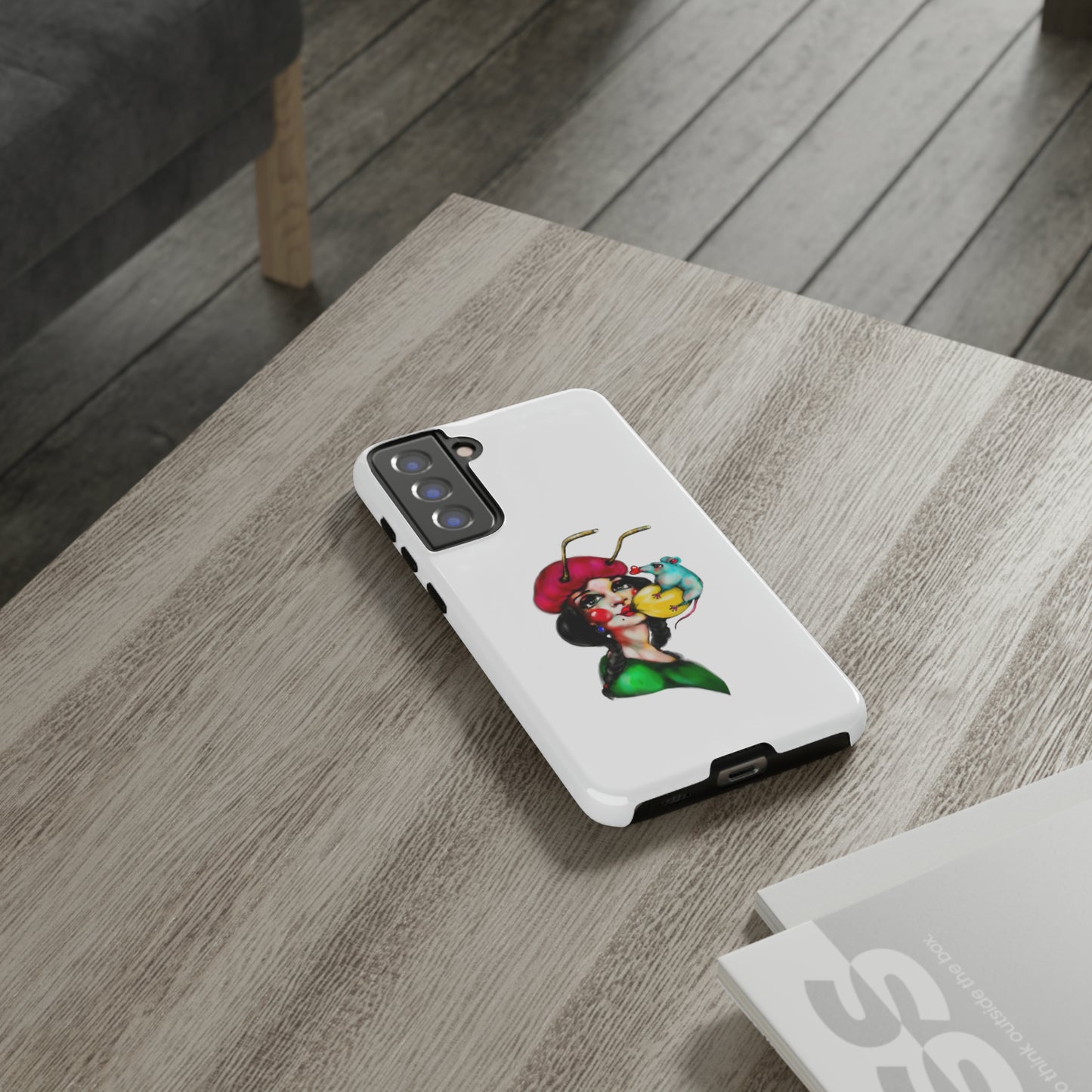 Design #211 White BKG-Tough Cases - MahaCase