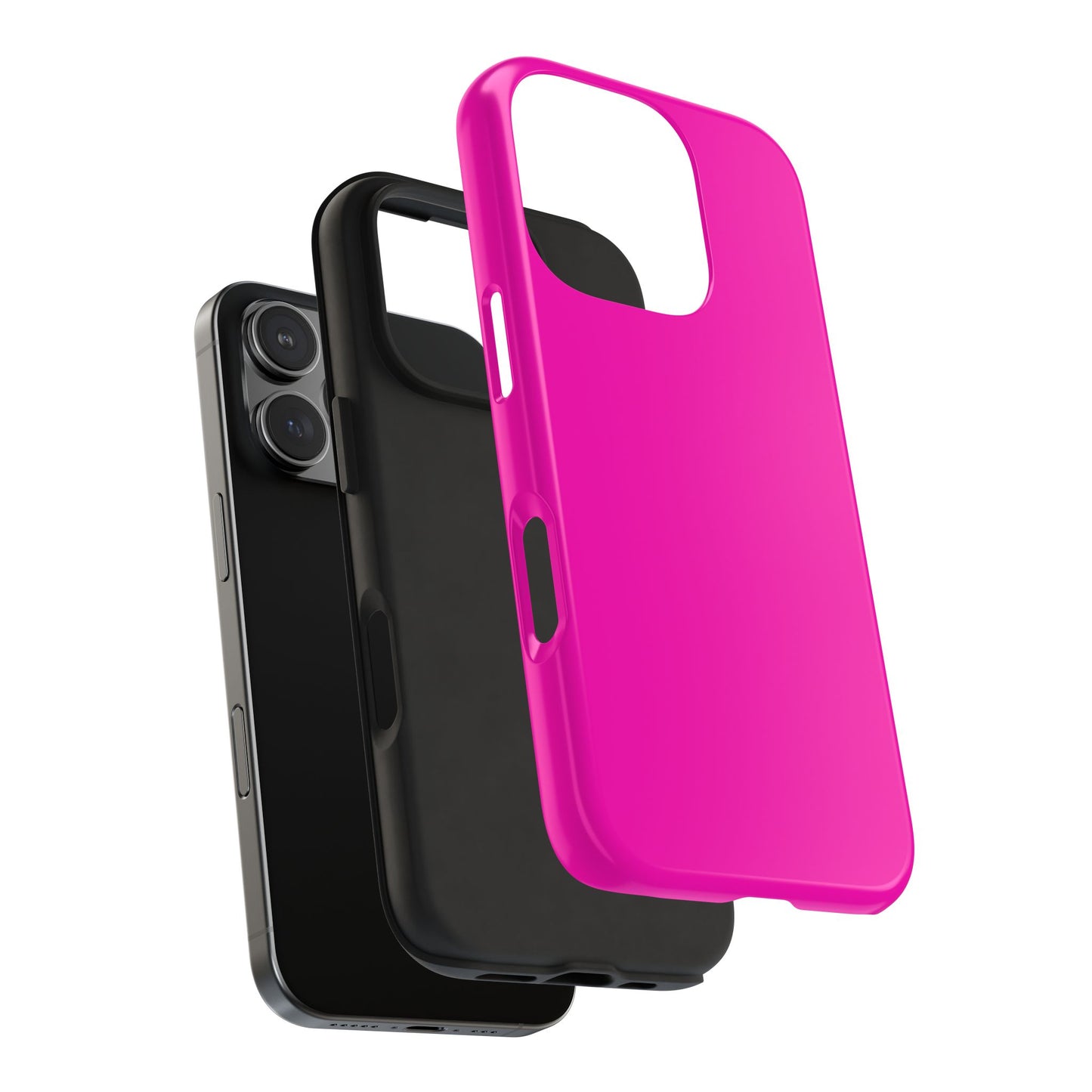 Simple Hot Pink-Tough Phone Cases - MahaCase