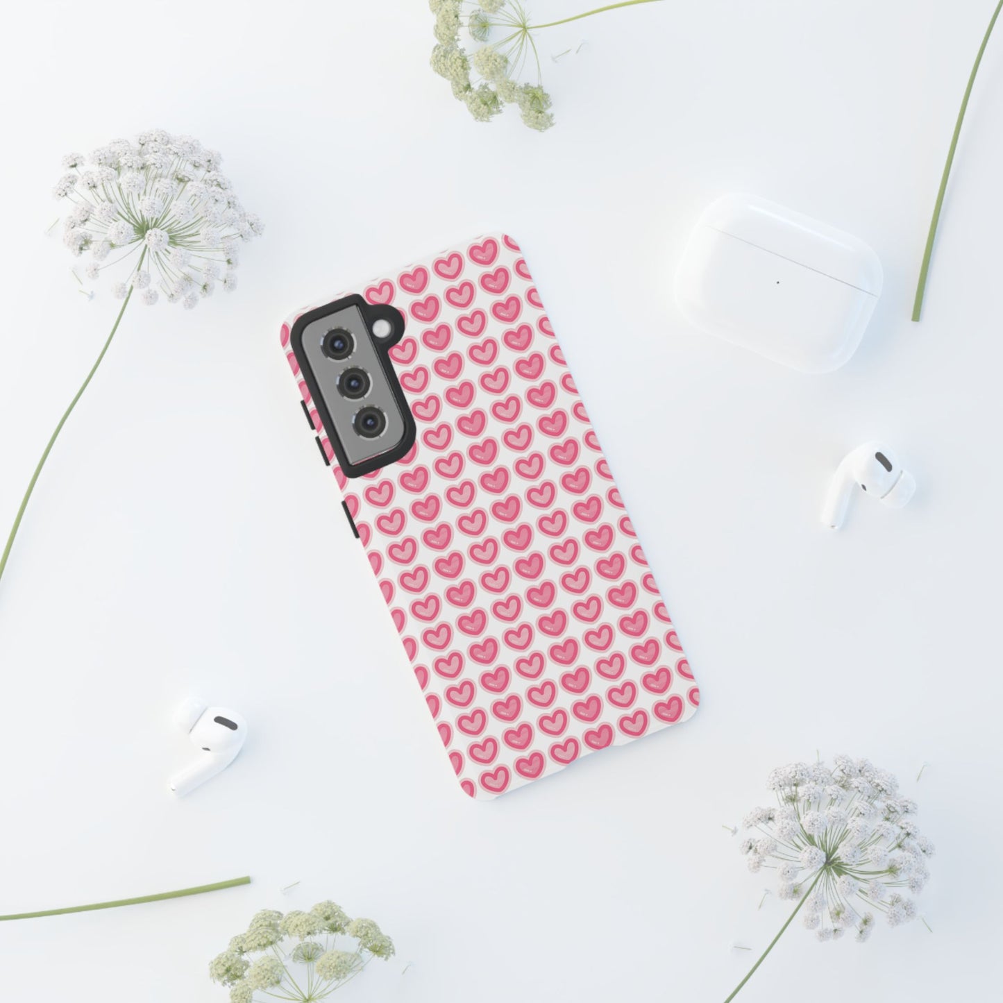 Hearts Pattern - Tough Cases iPhone Samsung Google Pixel - MahaCase