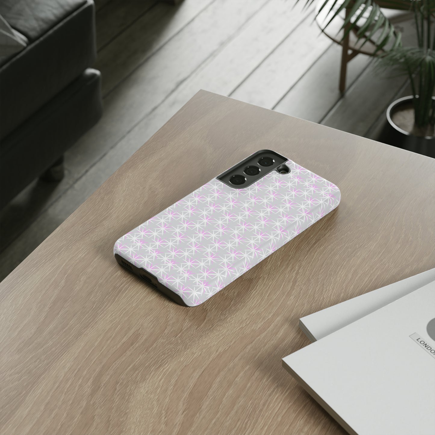 Grey Skies, Pink Stars-Tough Cases - MahaCase
