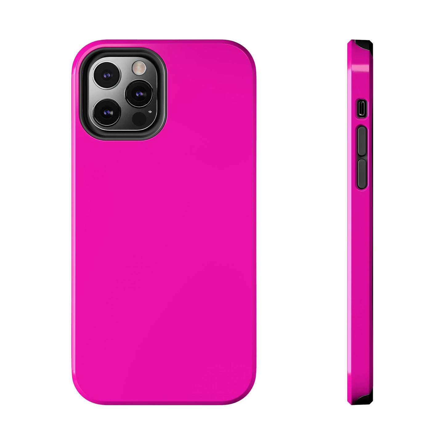 Simple Hot Pink-Tough Phone Cases - MahaCase