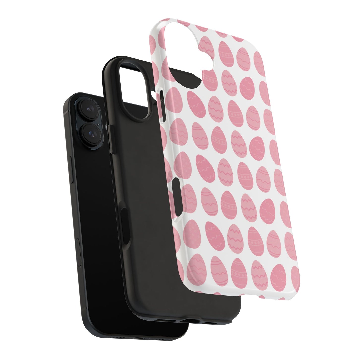 Pink Easter Egg Tough Phone Cases - Durable Protection for Spring Celebrations iPhone Samsung Galaxy - MahaCase