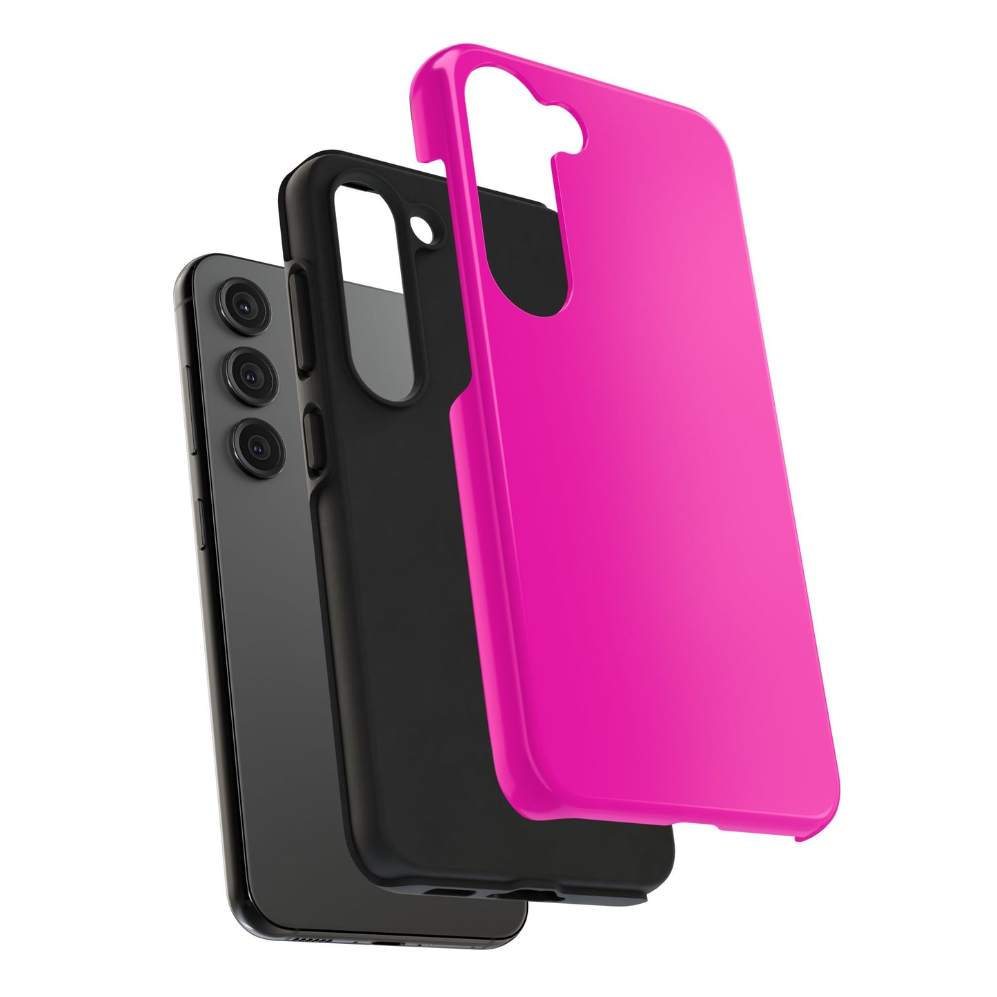 Simple Hot Pink-Tough Phone Cases - MahaCase