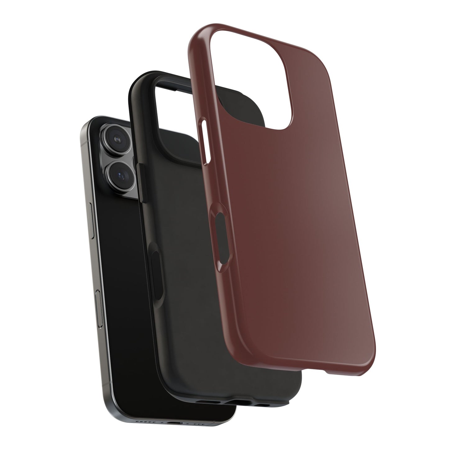 Phone Case - Garnet Color Fall 2025 Trending Color, Sturdy Phone Cases, Durable Cell Phone Covers, Trendy Gadget Protection, Unique Phone Accessories- iPhone, Samsung