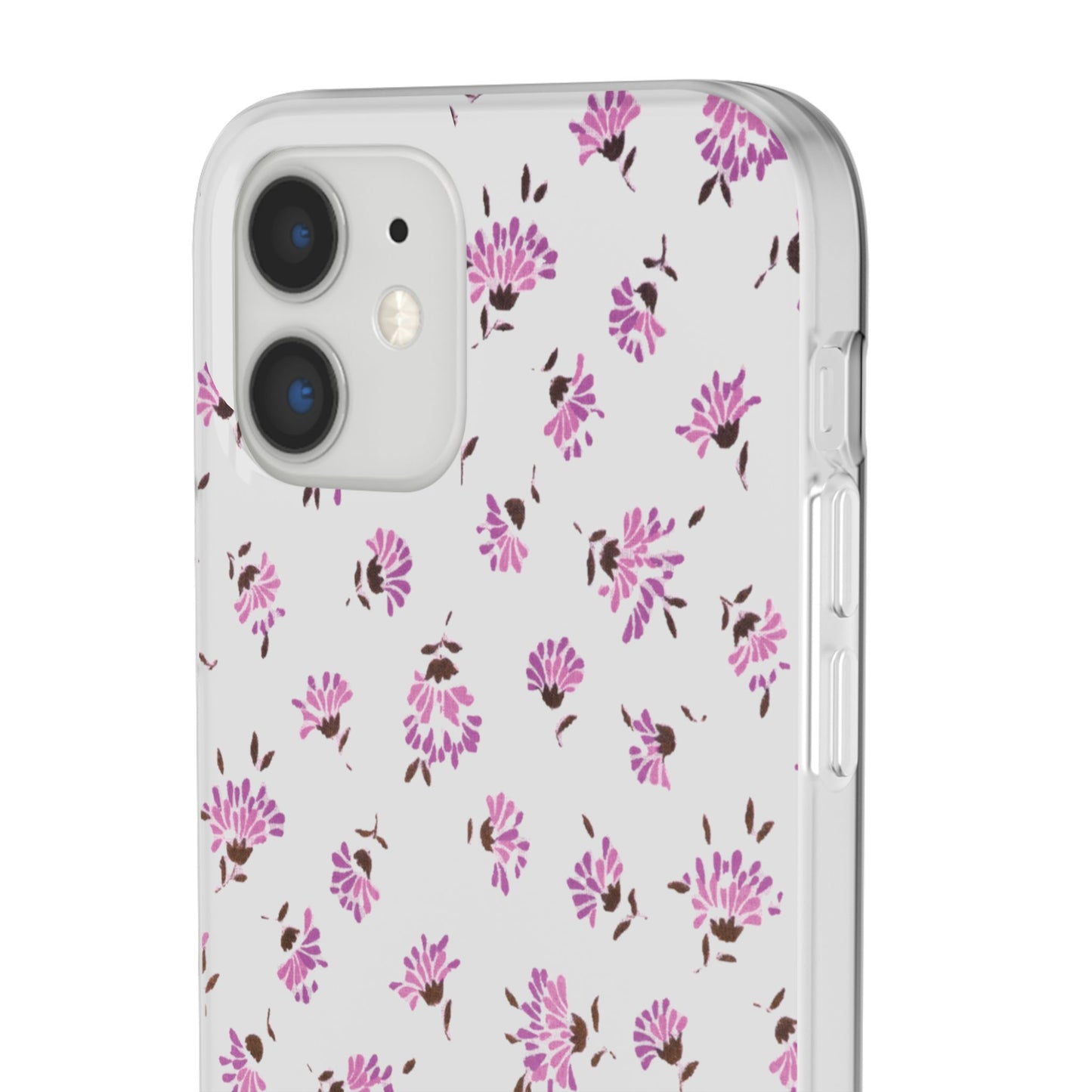 Floral Flexible Phone Case - Flower Pattern, Cute Gift for Her, Stylish Accessory, Spring Vibe, Lightweight Protective Cover- iPhone, Samsung, Gift Packaging - MahaCase