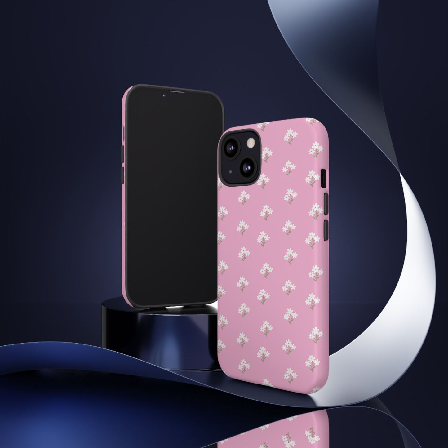 Floral Tough Phone Case - Pink Blossom Design - iPhone Samsung Galaxy Google Pixel - MahaCase