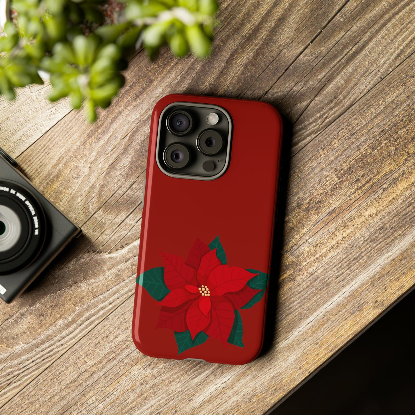 Poinsettia Charm #12-Tough Cases - MahaCase