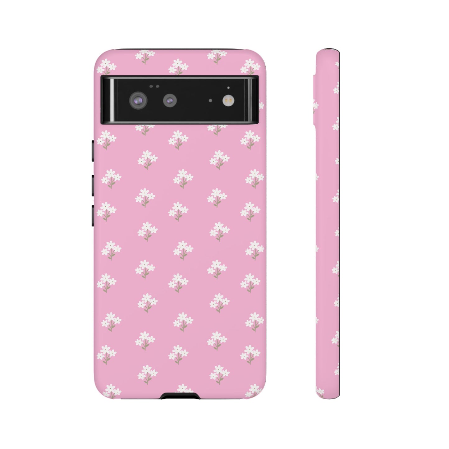 Floral Tough Phone Case - Pink Blossom Design - iPhone Samsung Galaxy Google Pixel - MahaCase