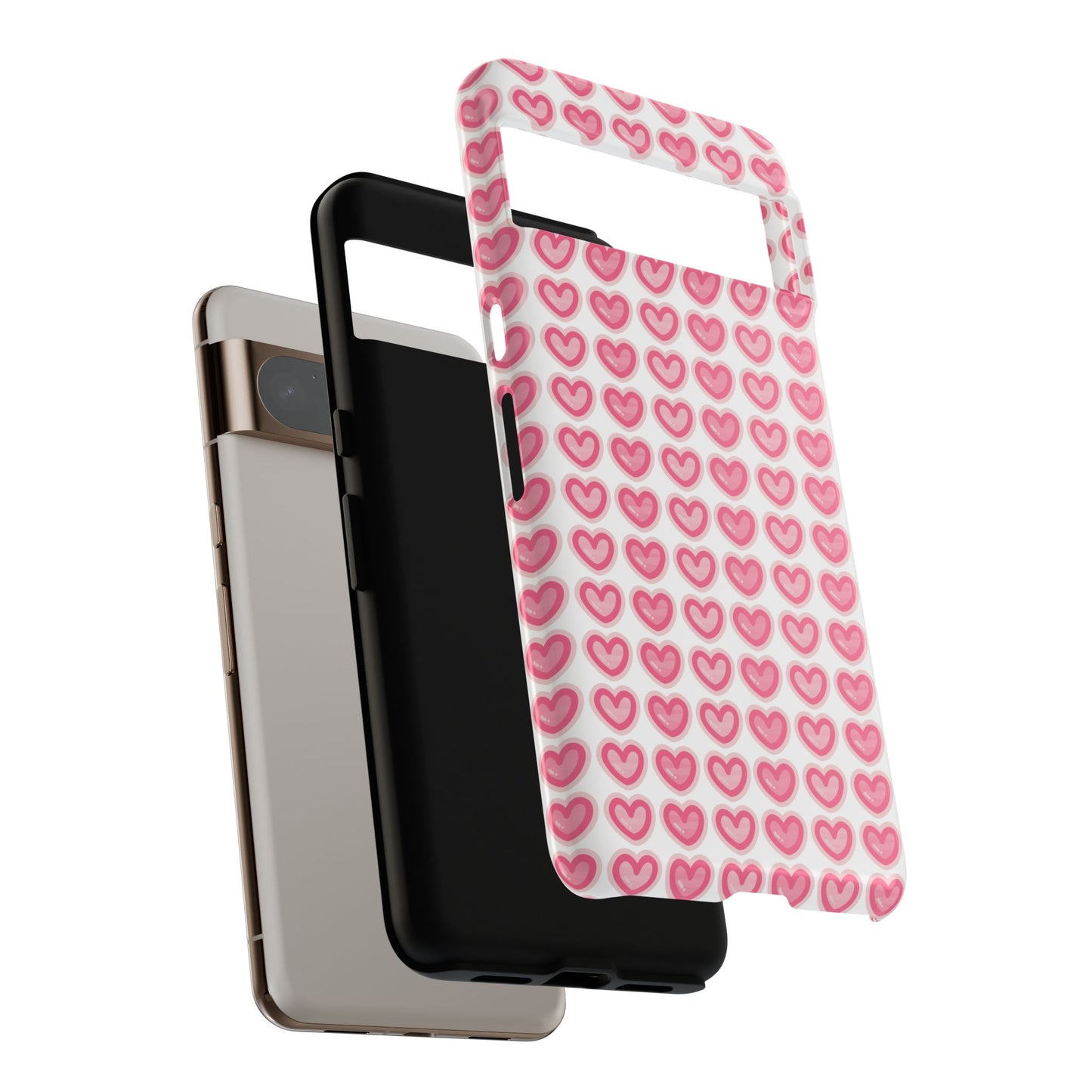Hearts Pattern - Tough Cases iPhone Samsung Google Pixel - MahaCase