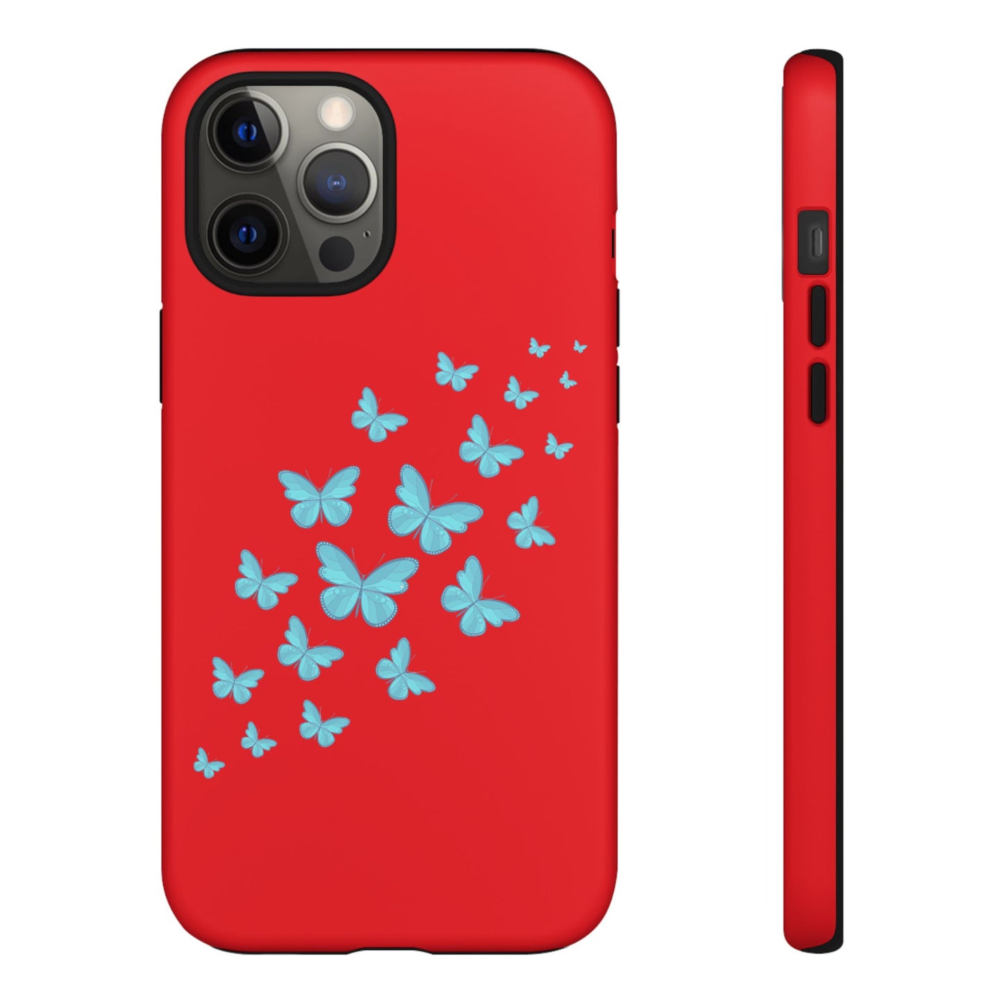 Butterflies in Red - Tough Cases iPhone Samsung Google Pixel - MahaCase